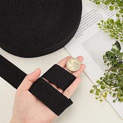 綿綿ツイルテープリボン  ヘリンボーンリボン  家の装飾のため  装飾用ラッピングギフトとDIY工芸品  ブラック  35mm&nbsp;OCOR-WH0057-30F-02
