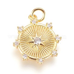 Латунные микро проложить кубического циркония подвески&nbsp;ZIRC-G150-10