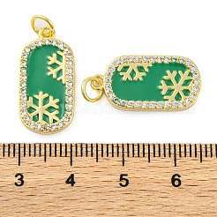 Рождественская серия латунные подвески с микропаве из кубического циркония&nbsp;KK-S401-03G-C