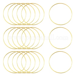 Латунные соединительные колечки, золотые, 30x0.7~1 мм