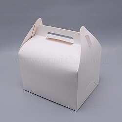 Pappschachtel, Lebensmittelverpackungsbox, Rechteck, weiß, 7x9-1/8x10-1/4 Zoll (17.8x23x26 cm)
