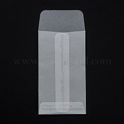 Bolsas de papel de pergamino translúcidas rectangulares, para bolsas de regalo y bolsas de compras, Claro, 113mm, bolsa: 92x51x0.4 mm