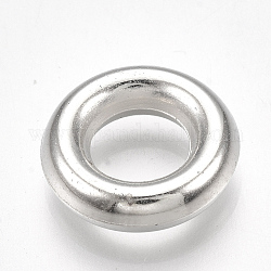 Séparateur perles en plastique CCB, Perles avec un grand trou   , anneau, platine, 12.5x3.5mm, Trou: 6mm