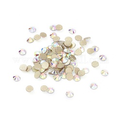 K9 Sparkly Opal Rhinestones, Flat Round Gems Nail Decoration, for DIY Jewelry Making Embelishments, Rose AB, 2.8mm, about 1440pc/bag