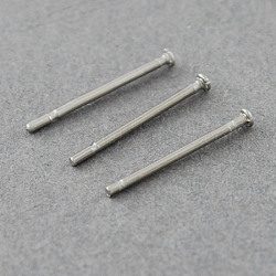 304 Stainless Steel Flat Head Pins, Stainless Steel Color, 12x0.7mm, 21 Gauge, Head: 1.5mm