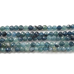 Natürlichen Turmalin Perlen Stränge, Runde, facettiert, Klasse AA, 2 mm, Bohrung: 0.5 mm, ca. 217 Stk. / Strang, 15.75'' (40 cm)