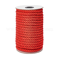 Hilo de nylon, para decorar el hogar, tapicería, amarre de cortina, cordón de honor, rojo, 8mm, 20 m / rollo