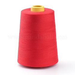 Cordones de hilo de coser de poliéster, para tela o diy artesanía, rojo, 0.1 mm, aproximamente 7000 yardas / rodillo