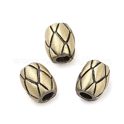 Perle en laiton plaquée sur support de style tibétain, Plaqué longue durée, ovale, bronze antique brossé, 6.5x5mm, Trou: 2mm