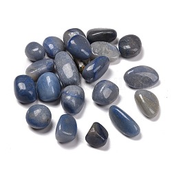 Perles d'aventurine bleues naturelles, sans trou, pépites, pierre roulée, pierres de guérison pour 7 équilibrage des chakras, cristal thérapie, méditation, reiki, gemmes de remplissage de vase, 9~45x8~25x4~20mm, environ 111 pcs/1000 g