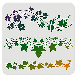 FINGERINSPIRE Ivy Stencil 11.7x8.3 inch Classic Wall Border Leaf Stencils for Painting Reusable Vine Stencil DIY Craft Leaf Drawing Stencil for Painting on Wood Paper Fabric Floor Wall