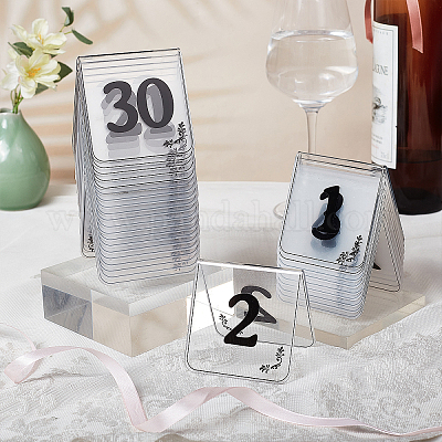 5 Pcs Tent Card Acrylic Invitations Blanks Table Signs Seating Cards The  Clear Stand Banquet Wedding