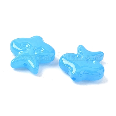 Выпечка окрашенные стеклянные бусины LAMP-D303-05E-1