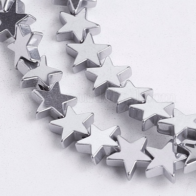 Немагнитные синтетический гематит бисер пряди G-Q887-8x8mm-7-1