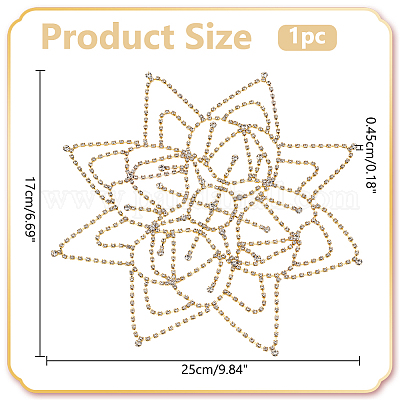 1 шт. сетчатый головной убор со стразами OHAR-WR0001-03G-1
