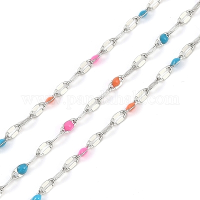 Латунные цепочки AJEW-Q153-03P-04-1