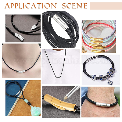 6 шт. 6 стиля трубчатых байонетных застежек из нержавеющей стали 304 с кнопкой STAS-UN0052-59-1