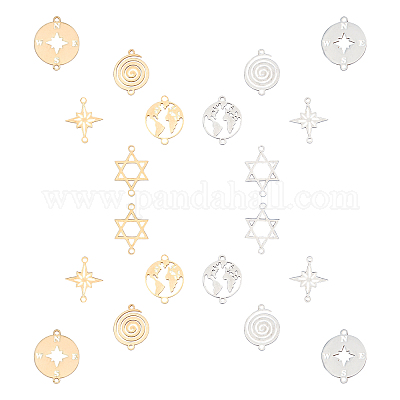 20 шт. 10 стиля 201 соединительные звенья из нержавеющей стали STAS-SC0002-53-1