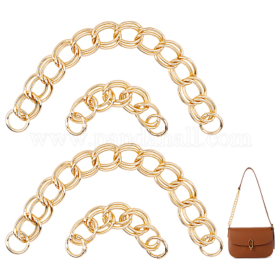 4 шт. 2-х стилистические алюминиевые двухзвенные цепи для удлинителей сумок&nbsp;HJEW-HS0001-02-1