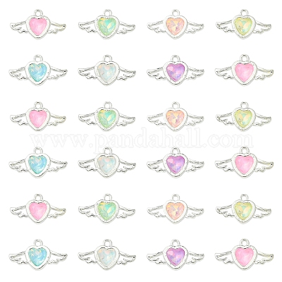 14 шт. 7 цвета подвески из сплава со стразами FIND-FS0003-19-1