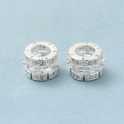 Покрытие стойки латунные европейские бусины KK-K273-16S-1