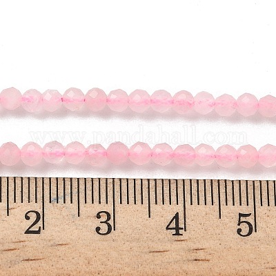 Природного розового кварца нитей бисера G-A129-3mm-10-1
