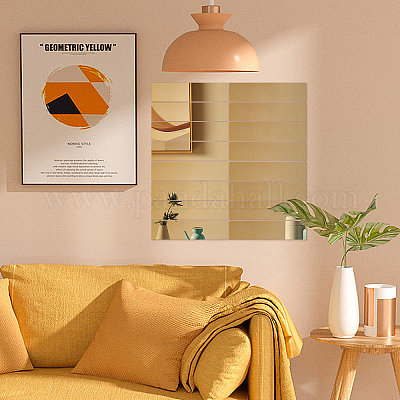 Flexible Mirror Sheets Self Adhesive Removable Non Glass Mirror Tiles  Mirror Stickers Decals for Home Room
