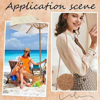 1 шт. трикотажные сумки через плечо из папируса и хлопка AJEW-BBC0002-27A-1