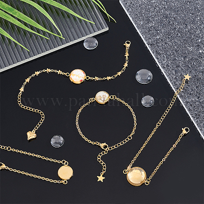 Набор для изготовления браслета из плоских круглых звеньев своими руками DIY-UN0003-85-1