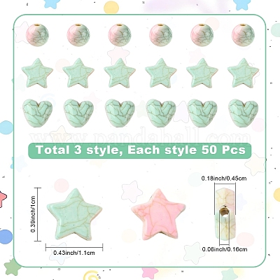 150 шт. непрозрачные акриловые бусины с эффектом кракле&nbsp;OACR-YW0004-50-1