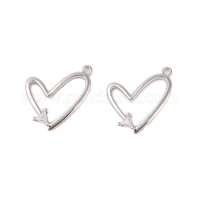 Стеклянные подвески с прозрачными стразами KK-N254-63P-1