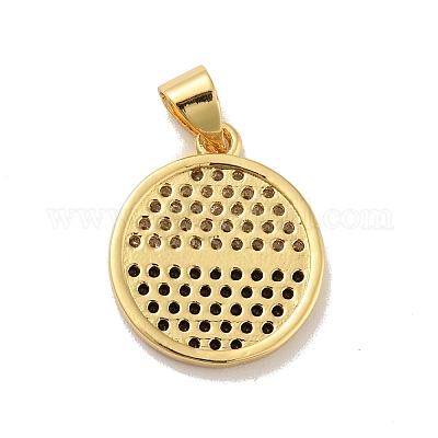 Латунные микро проложить кубического циркония подвески X-KK-B059-35G-C-1