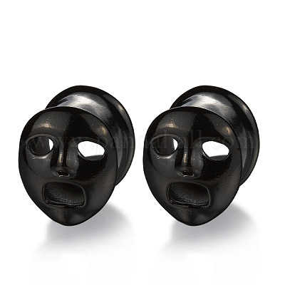 Хеллоуин призрачное лицо латунные и сплавные ушные туннели FS-WGACCDC-06-1