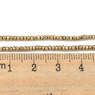 Гальванические нити из синтетических немагнитных гематитовых бусин G-C136-K01-01-1