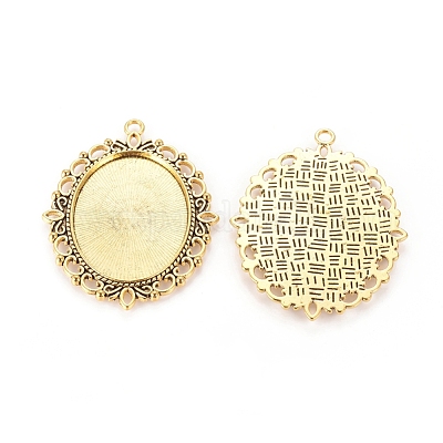 Сеттинги для кулона (кабошон) TIBE-473-AG-NR-1