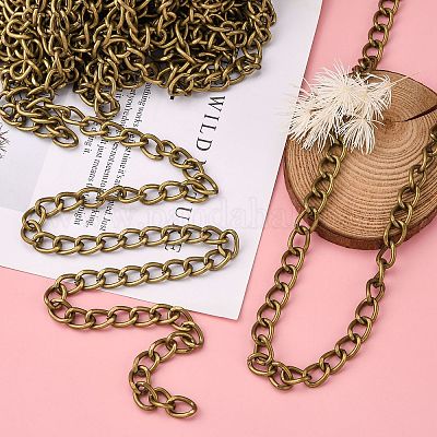 Железные кубинские звенья цепи CH-R013-14x10mm-AB-1