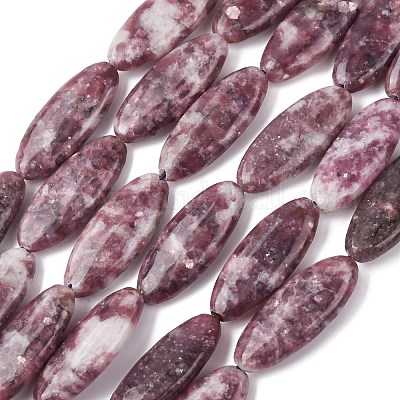 Натуральный лепидолит / пурпурный слюдяный камень бисер пряди&nbsp;G-F808-A01-01A-1