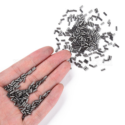 Стеклянные бусины цвета металлик SEED-N005-001-D01-1