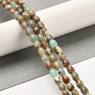 Натуральные бусины из аква терра яшмы G-F765-I01-01-1