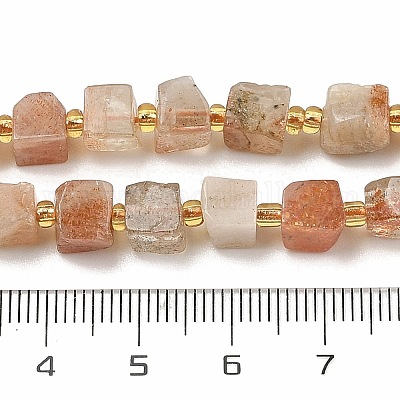 Brins de perles de pierre de soleil naturelles d'Arusha&nbsp;G-G053-B16-02-1