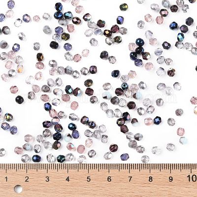 Полированные чешские стеклянные бусины LAMP-O017-151-VM4-1