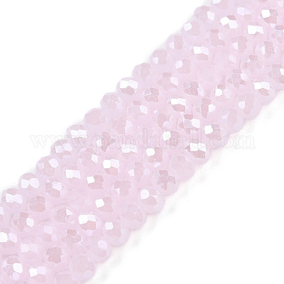 Стеклянные бусины с гальваническим покрытием  EGLA-A044-J3mm-A02-1