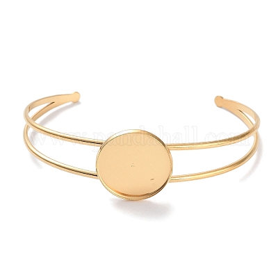 Ионное покрытие (ip) 304 нержавеющая сталь браслеты установка изготовление BJEW-B090-03D-G-1