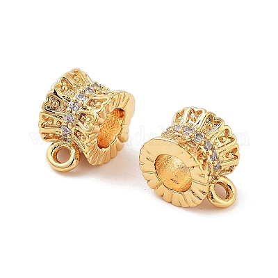 Латунные поручни из прозрачного кубического циркония с микропаве KK-S394-06B-1