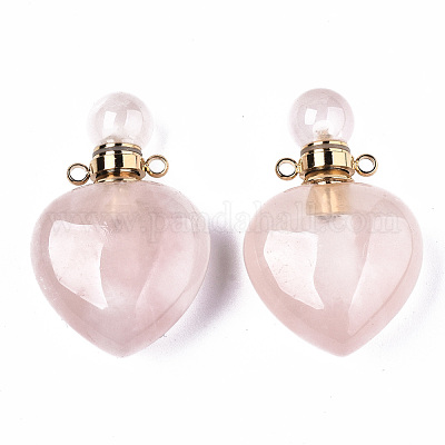 Природного розового кварца подвески G-T131-16E-1