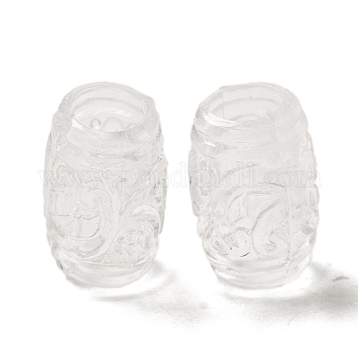 Прозрачного акрилового Европейский бисером TACR-G048-07-1