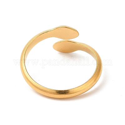 Ионное покрытие (ip) манжетные кольца из нержавеющей стали 304 RJEW-E063-23G-1