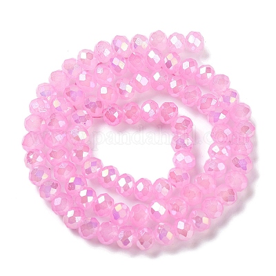 Запекание гальванических нитей стеклянных бусин DGLA-A039-J8mm-B18-1