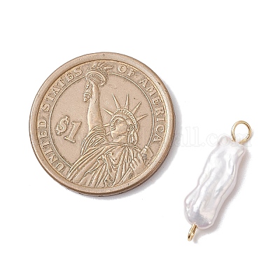 Подвески-коннекторы из натурального жемчуга Кеши PALLOY-JF04238-02-1