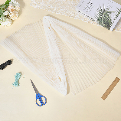 Полиэстеровая плиссированная ткань DIY-WH20007-674A-1